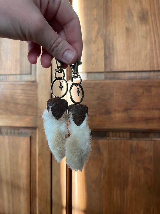 Rabbit Foot Keychain